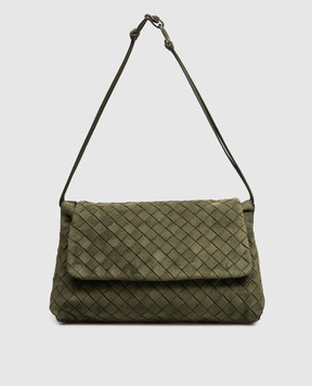Bottega Veneta Зелена замшева сумка Giorno 857657V5ZZ0