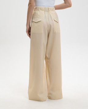Jil Sander Бежеві штани з вовни J02KA0383J40171