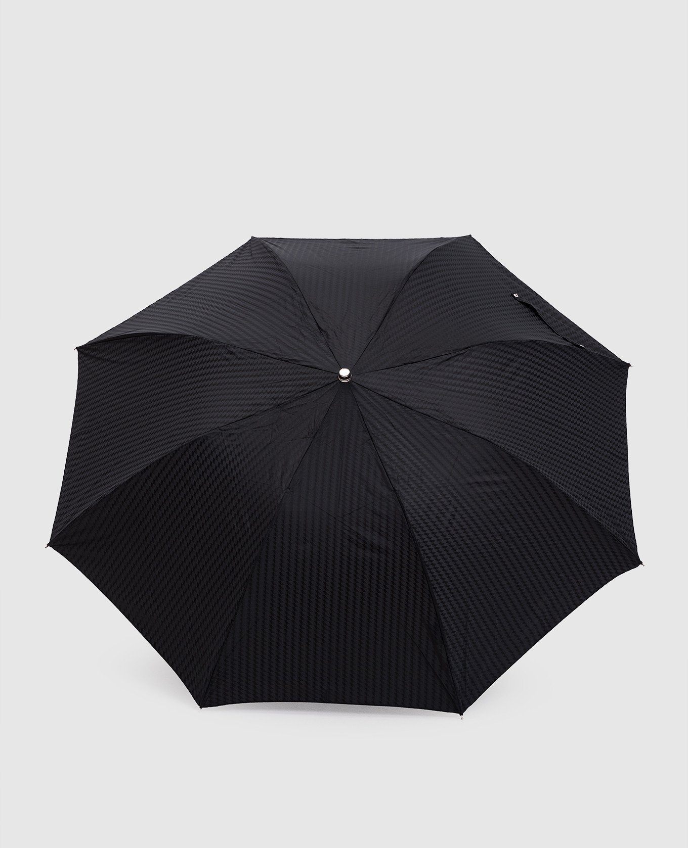 Черный складной зонтик Panther с кристаллами Swarovski