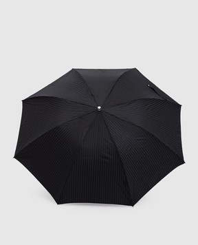 Pasotti Черный складной зонтик Panther с кристаллами Swarovski OMITUO64SRASO62771