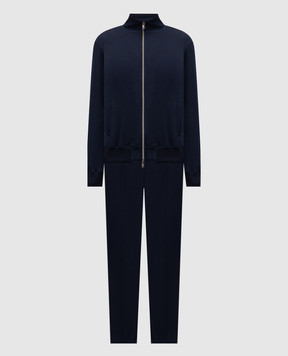 CAPOBIANCO Синій спортивний костюм з пластиною логотипа 20M451BI0020M708BI00