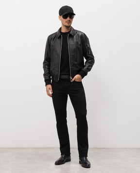 Tom Ford Чорний джемпер із шовку KCL057YMS135