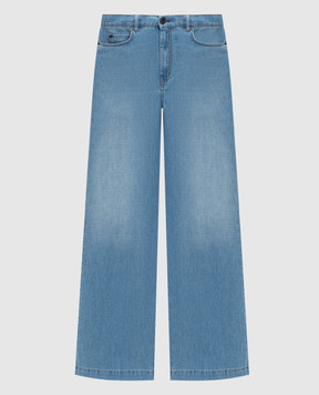 Max Mara Weekend Синие джинсы LATINO со льном WKDLATINO