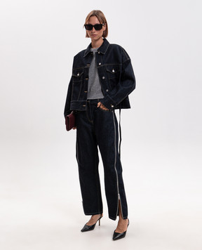 3.1 Phillip Lim Серый джемпер с шерстью с короткими рукавами P26270588CWB