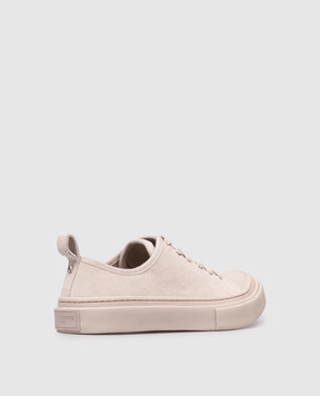 Ann Demeulemeester Бежеві замшеві кеди Halli з логотипом B0014076LT199