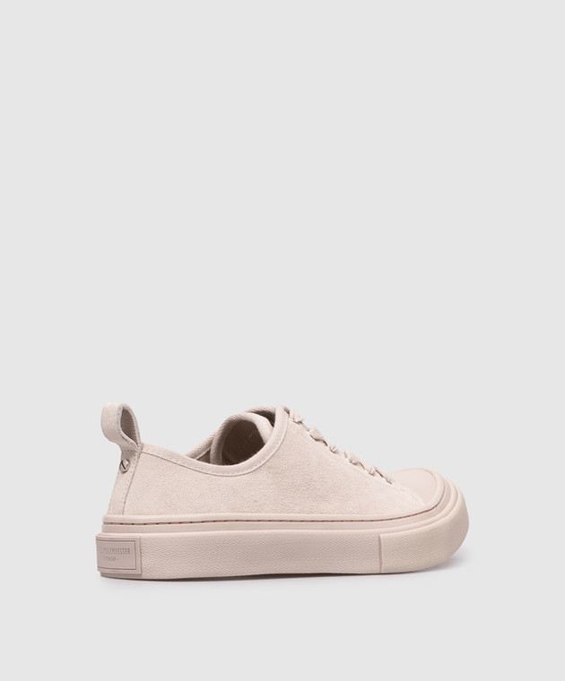Ann Demeulemeester Бежеві замшеві кеди Halli з логотипом B0014076LT199 зображення 3