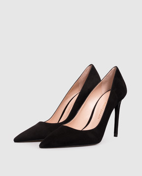 Stuart Weitzman Черные туфли замшевые POWER SJ954