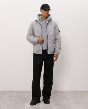 Stone Island Голубая куртка с патчем логотипа L2S15Q100021S0474