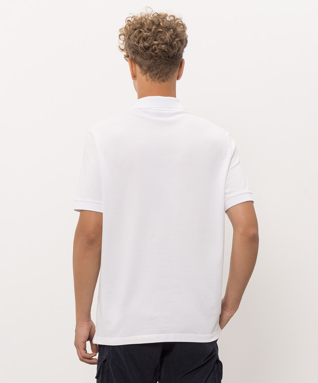 Stone Island Біле поло з нашивкою логотипа L1S152200008S0017 зображення 4