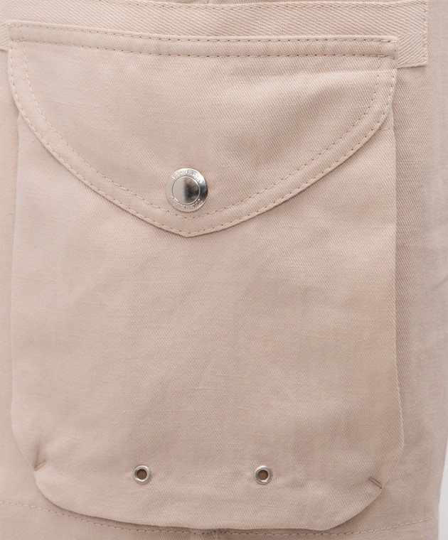 Brunello Cucinelli Бежеві шорти-карго MH255U0025 зображення 5