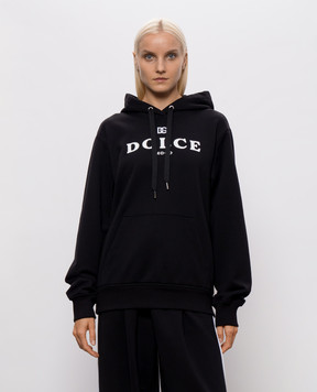 Dolce&Gabbana Черные худи с принтом логотипа F9U75ZHU7P4