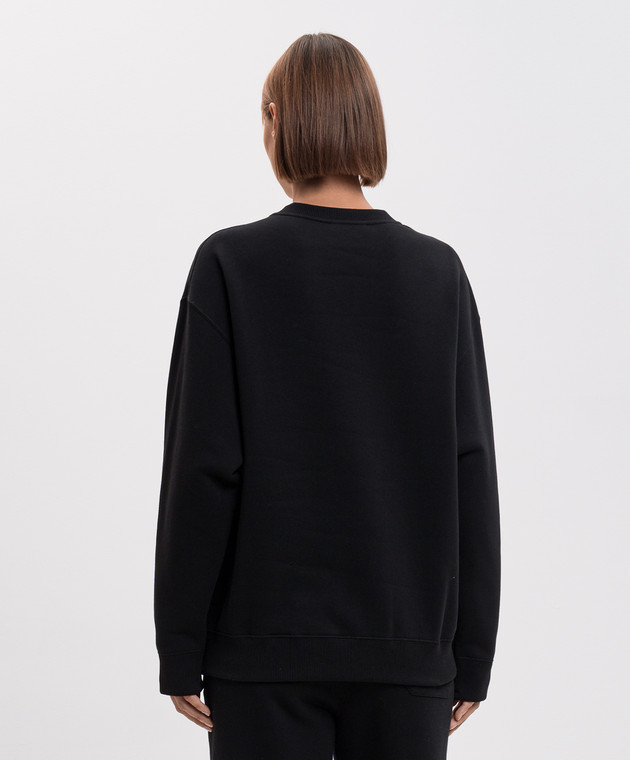 Jil Sander Черный свитшот с принтом логотипа J02GU0122J20128 изображение 4