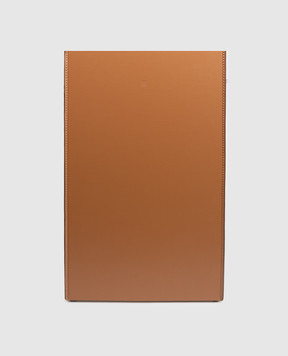 Treesseci Коричневий шкіряний кошик для білизни MERIDIEN MER63AIN