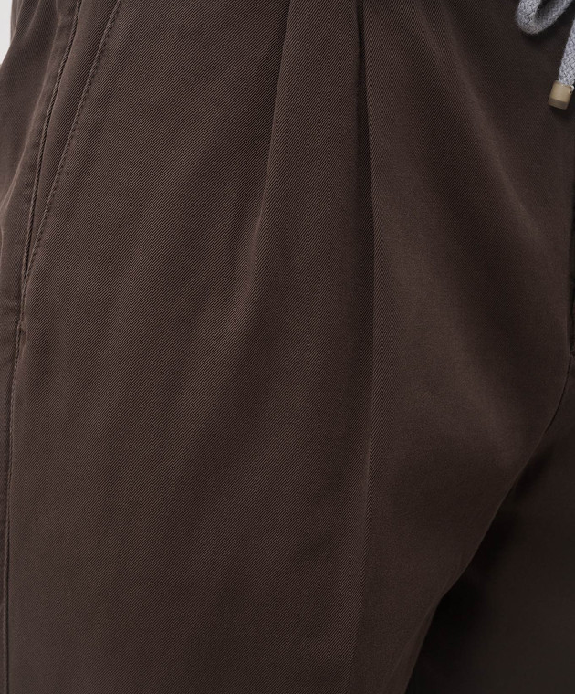 Brunello Cucinelli Коричневі штани з бавовни M252UE1710 зображення 5