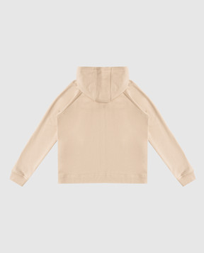 Brunello Cucinelli Детская бежевая спортивная куртка с цепочкой мониль BN05NE296B