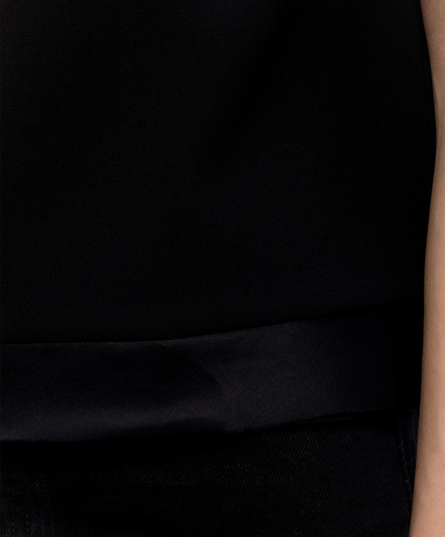 Jil Sander Черная блуза из шерсти J02NC0314J40356 изображение 4