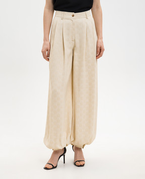 Etro Бежеві штани з манжетами WREA008399TJ447