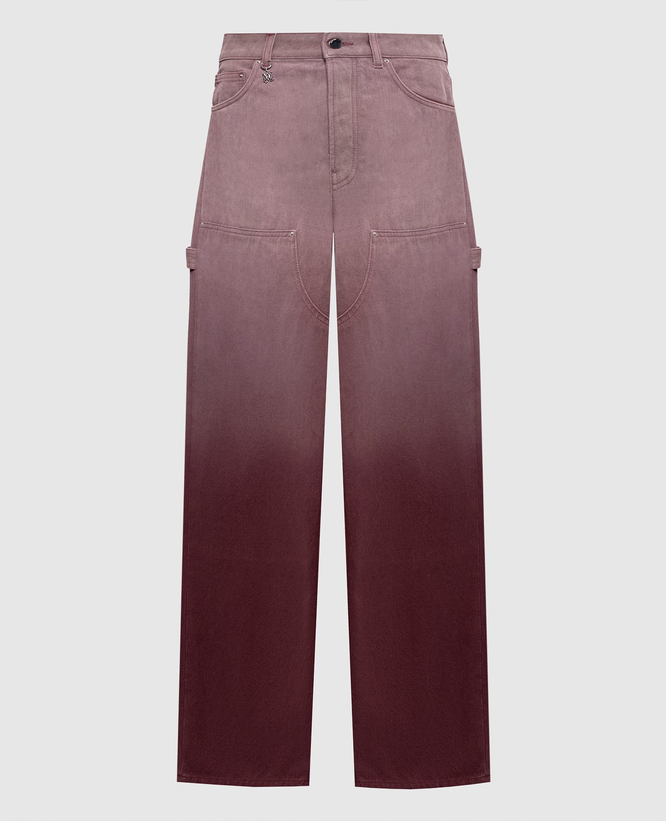 Розовые джинсы с эффектом деграде