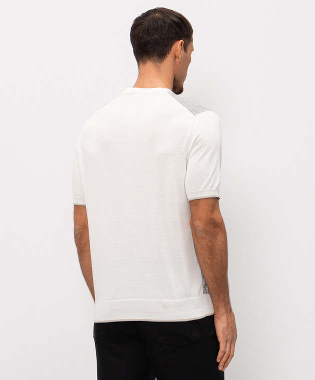 Stefano Ricci Футболка з шовком з емблемою у вигляді голови орла K616462G40F26224 зображення 4