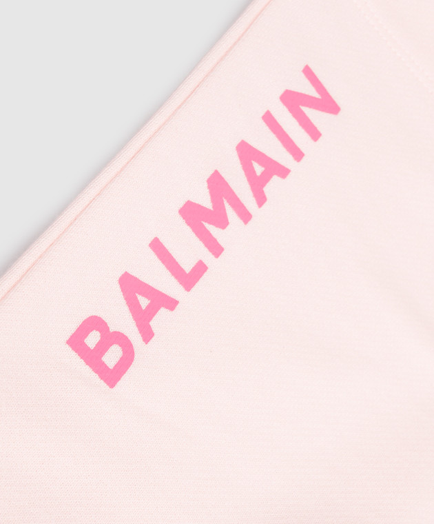 Balmain Детские розовые спортивные штаны BZ6A30Z3183610 изображение 3