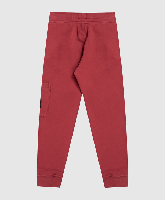 Stone Island Детские бордовые джоггеры с патчем логотипа L2S166200002S0A2014 изображение 2