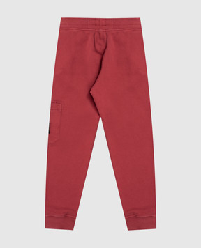 Stone Island Детские бордовые джоггеры с патчем логотипа L2S166200002S0A201012