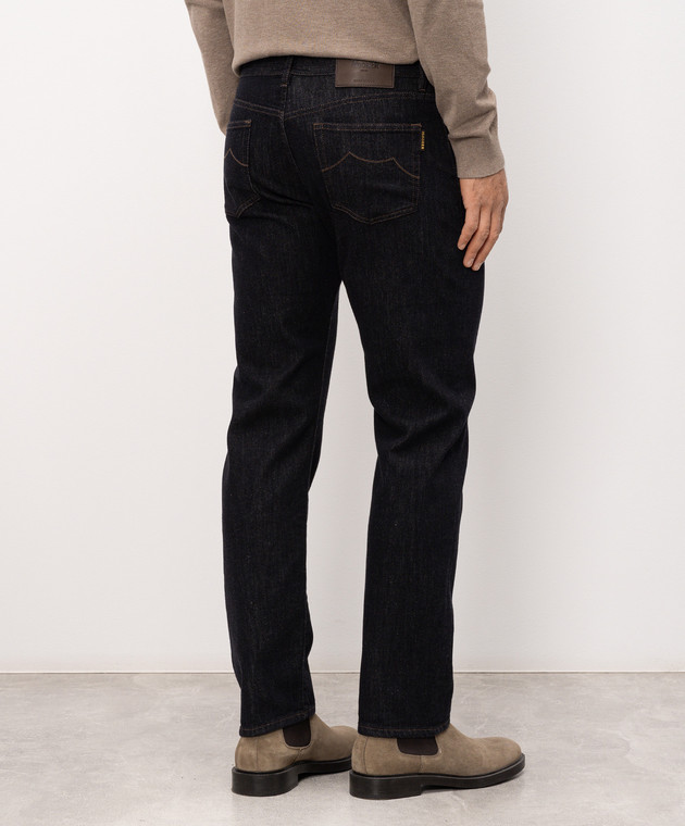 MooRER Темно-синие джинсы MILTON MILTON09DARKDENIM изображение 4
