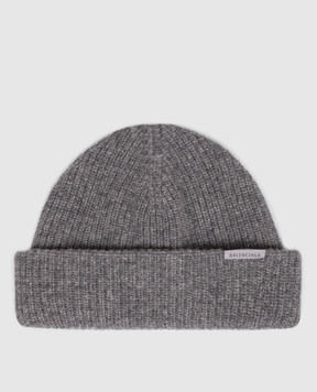 Balenciaga Серая шапка-бини из шерсти A001NH4G6B0
