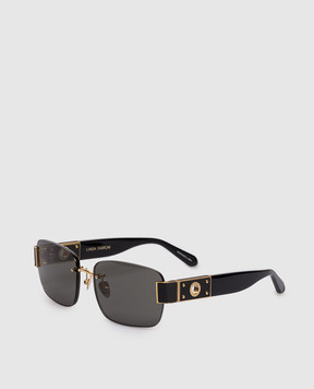 Linda Farrow Черные очки Jessica с позолотой LFL1643C1SUN