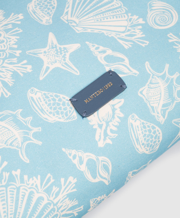 MANTERO 1902 Блакитна косметичка Brenda з льоном 1083F0018G00880 зображення 4