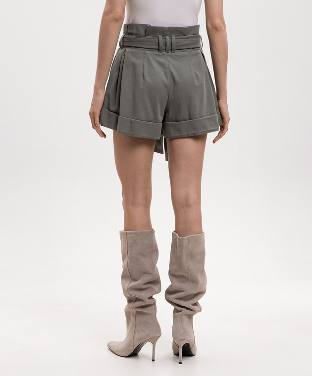 Balmain Шорти кольору хакі з поясом GF0PA425CG60 зображення 4