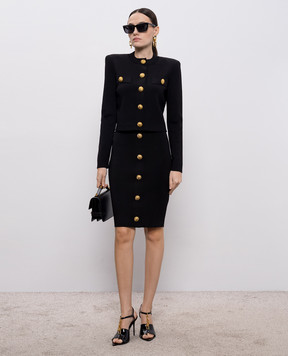 Balmain Черный кардиган GF1KL000KJ43