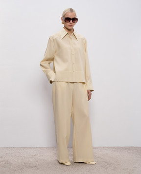 Jil Sander Жовта сорочка з вовни J01DL0179J40171