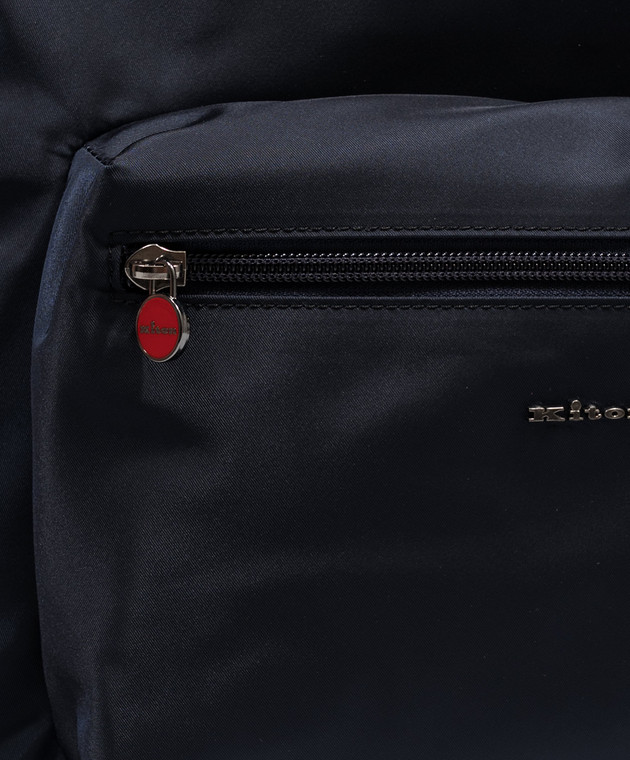 Kiton Синий рюкзак с металлическим логотипом UBA0160N01270 изображение 4