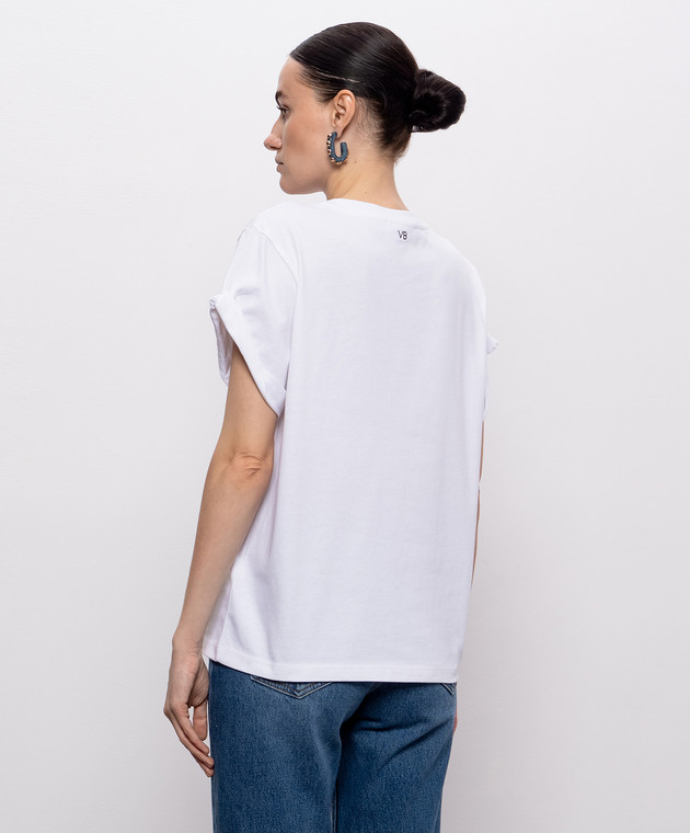 Victoria Beckham Біла футболка Tilly 1226JTS007471A зображення 4
