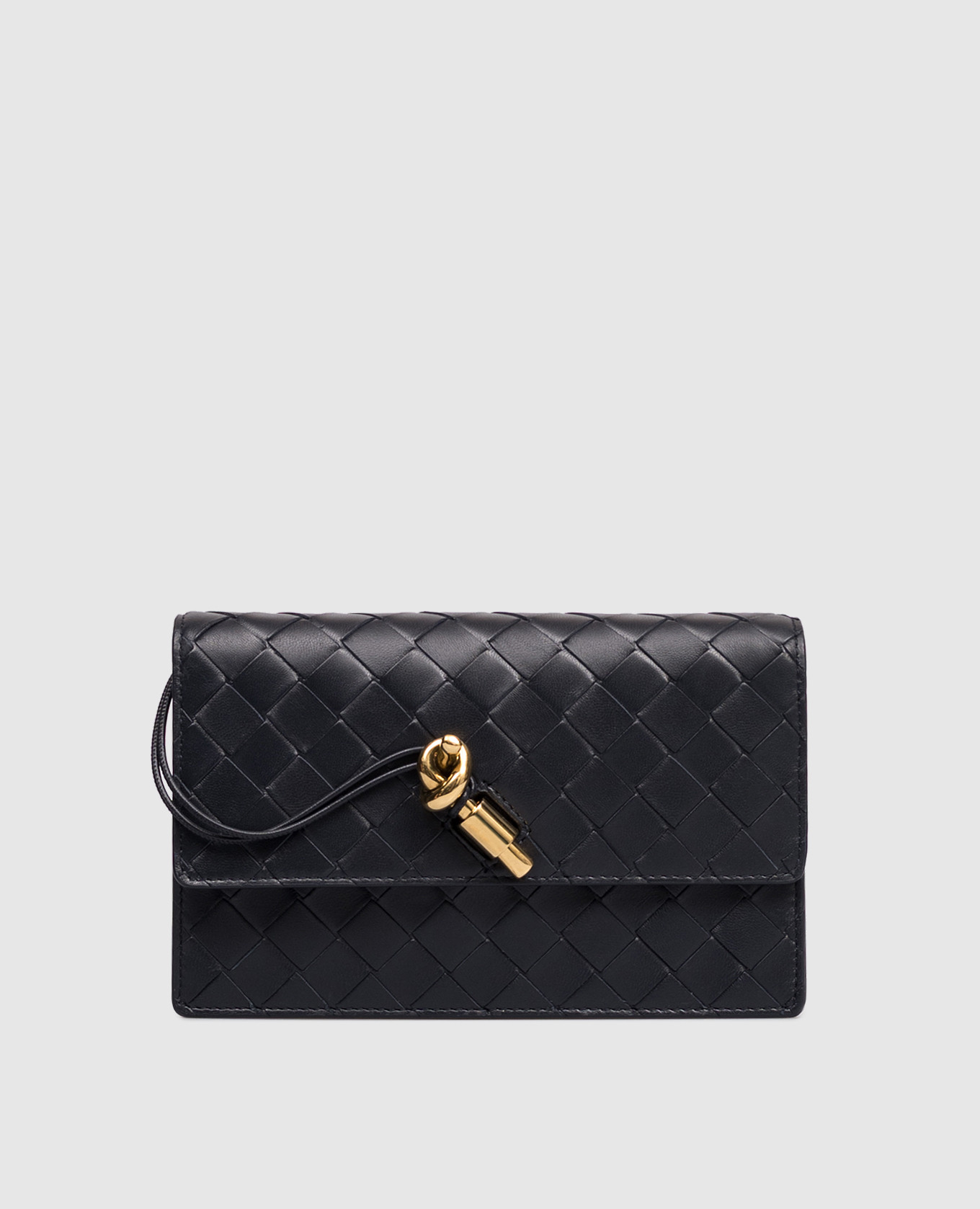 Синяя кожаная сумка Andiamo