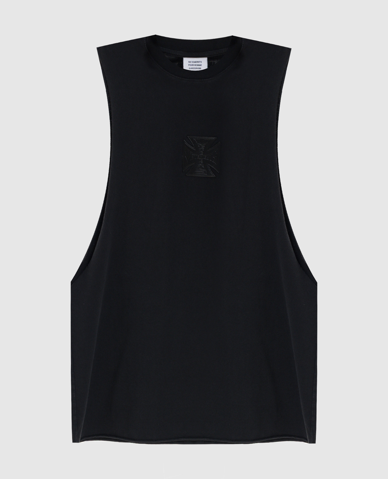 

Черная майка с нашивкой, Черный, Майки