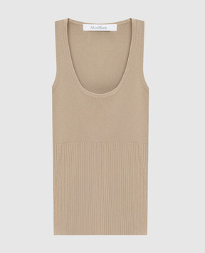 Max Mara Майка цвета хаки GHIRO MXMGHIRO