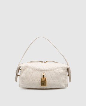 Balmain Кожаная сумка Pulse цвета айвори HN1HG066LSW6