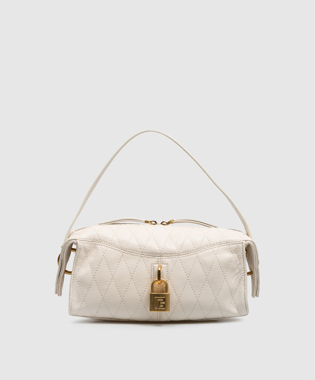 Balmain Шкіряна сумка Pulse кольору айворі HN1HG066LSW6