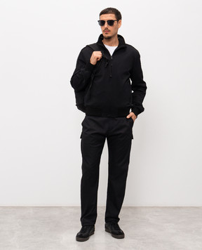 C.P. Company Metropolis Чорні штани карго LPA037A110407A