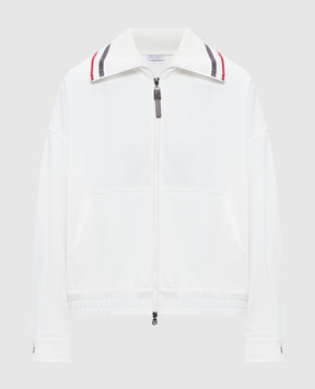 Brunello Cucinelli Біла спортивна куртка MN05NHV606