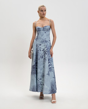 Simkhai Блакитна сукня Rudie в квітковий принт 1261191SW