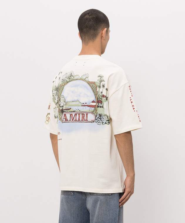 AMIRI Футболка Vista цвета айвори AMTOJR1174 изображение 4