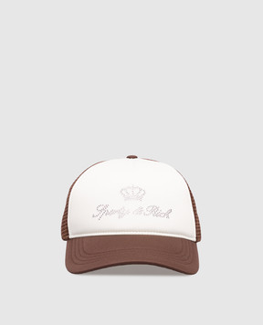 Sporty & Rich Коричнева кепка Juicy Crown Trucker AC100716689WH11