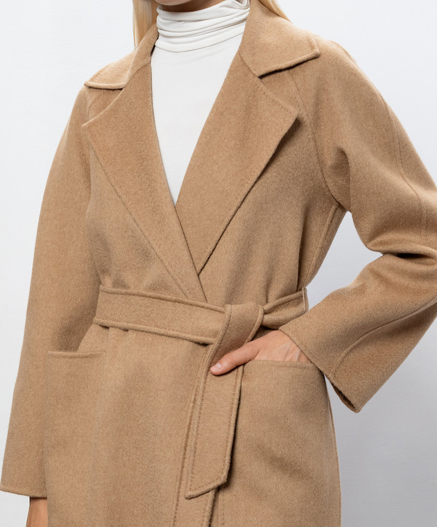 Max Mara Бежеве пальто READY з кашеміру MXMREADY зображення 5