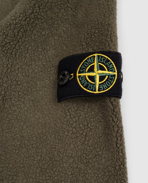 Stone Island Дитяча зелена спортивна куртка з логотипом K2S166100008S018168