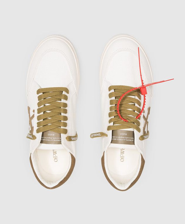 Off-White Кроссовки Vulc Low цвета айвори OF05775301 изображение 4