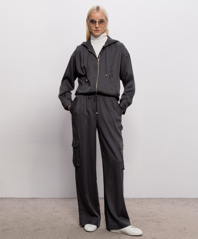 Twinset Зеленая спортивная куртка 262LI2BPP изображение 2