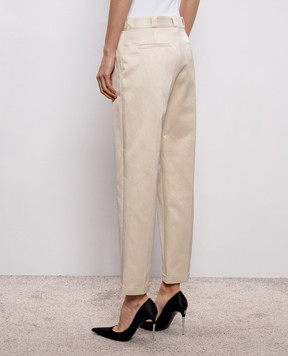 Tom Ford Бежеві штани з відворотами PAW679FAX1668